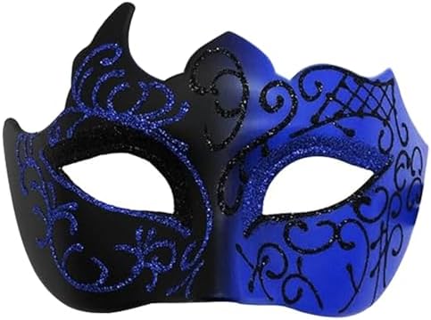 Amazon.com: Yimianshou Masquerade Mask for Men Venetian Mardi Gras